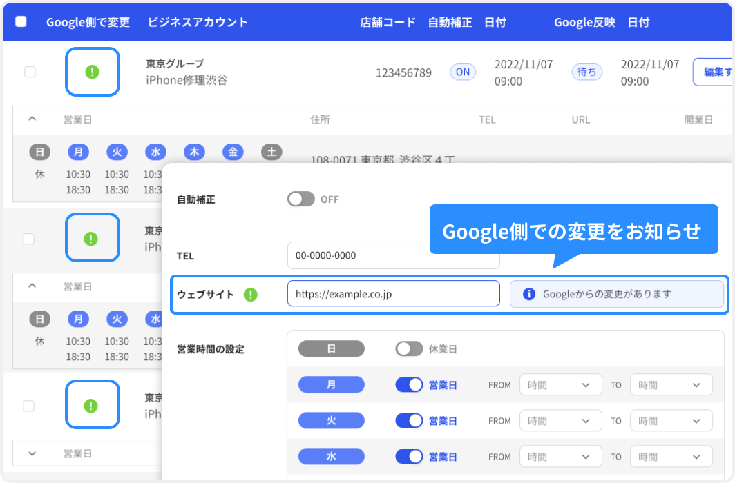 第三者補正通知